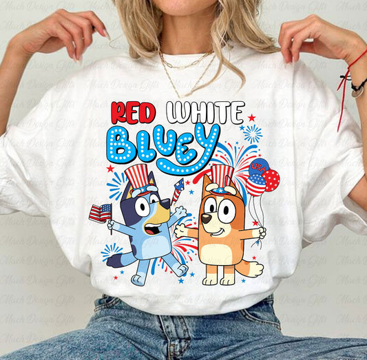 Red White and Bluey